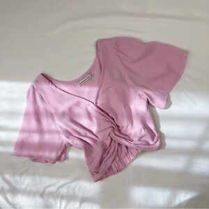abercrombie & fitch | pink crop top | size xs